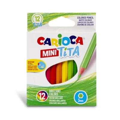 ΞΥΛΟΜΠΟΓΙΕΣ CARIOCA 42323 MINI TITA 12τεμ (7cm)