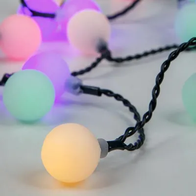 ΣΕΙΡΑ 80 LED 31V ΛΕΥΚΕΣ ΜΠΑΛΕΣ Φ2CM