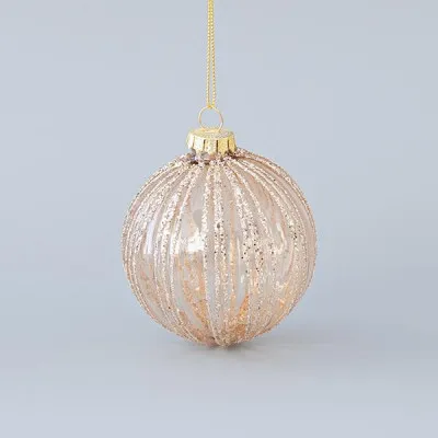 ΓΥΑΛΙΝΗ ΜΠΑΛΑ ΣΑΜΠΑΝΙ GLITTER ΓΡΑΜΜΕΣ ΣΕΤ 4ΤΜΧ 8CM