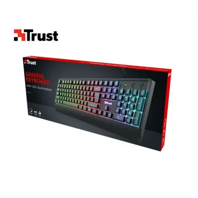 TRUST GAMING ΠΛΗΚΤΡΟΛΟΓΙΟ ΜΕ ΦΩΤΙΣΜΟ LED GR ZIVA ΜΑΥΡΟ