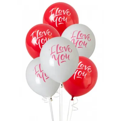 ΜΠΑΛΟΝΙΑ "I LOVE YOU" 8TEM