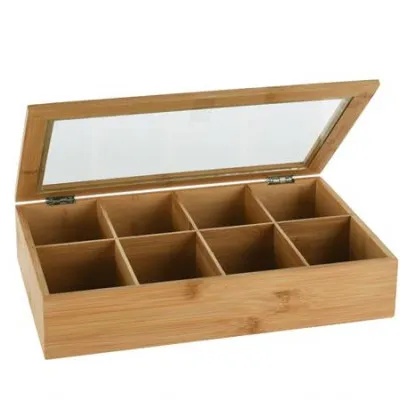 Teabox από Bamboo, 8 θέσεις,32x20x6,5cm