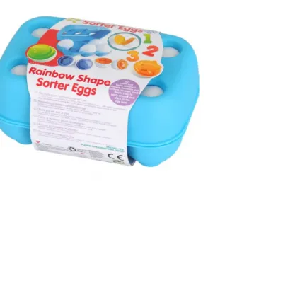 PG ΣΕΤ RAINBOW SHAPE SORTER EGGS