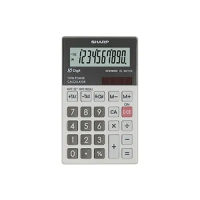 ΑΡΙΘΜΟΜΗΧΑΝΗ SHARP EL-W211G GY POCKET (10 ΨΗΦΙΩΝ)