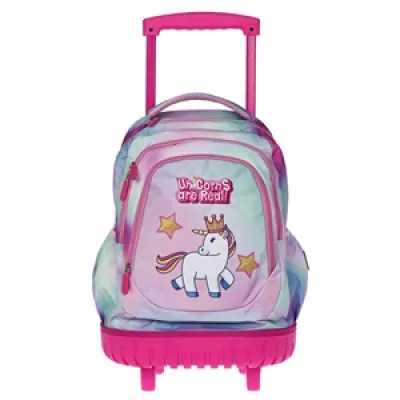 ΤΣΑΝΤΑ ONE ROCK N ROLL 21247 UNICORNS REAL ΤΡΟΛΕΥ