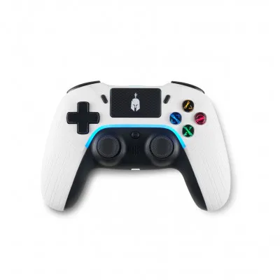 Spartan Gear - Aspis 4 Wired & Wireless Controller (Compatible with PC [wired] and Playstation 4 [wireless]) (White/Black)