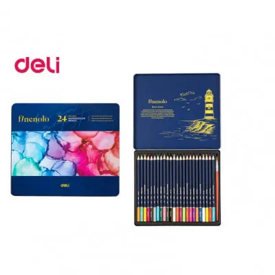 DELI ΚΡΑΙΓΙΟΝ ΑΚΟΥΑΡΕΛΑΣ ARTIST 24ΧΡ  ΜΕΤ. ΚΟΥΤΙ & ΔΩΡΟ ΠΙΝΕΛΟ FINENOLO EC129-24