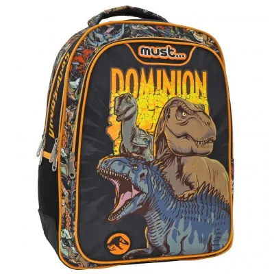 ΣΧΟΛΙΚΗ ΤΣΑΝΤΑ ΠΛΑΤΗΣ ΔΗΜΟΤΙΚΟΥ JURASSIC DOMINION MUST 3 ΘΗΚΕΣ