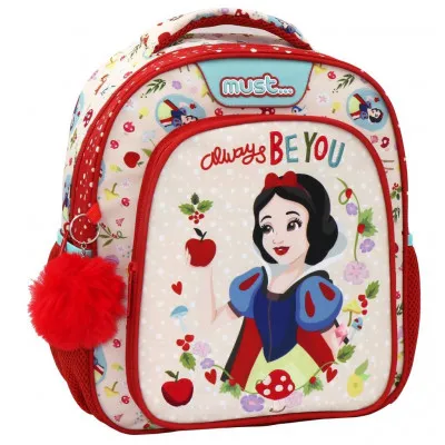 ΣΧΟΛΙΚΗ ΤΣΑΝΤΑ ΠΛΑΤΗΣ ΝΗΠΙΟΥ DISNEY PRINCESS SNOW WHITE ALWAYS BE YOU MUST 2 ΘΗΚΕΣ