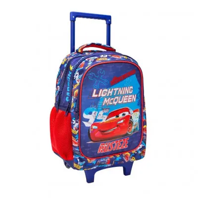 ΣΧΟΛΙΚΗ ΤΣΑΝΤΑ ΤΡΟΛΕΪ ΔΗΜΟΤΙΚΟΥ DISNEY CARS RUSTEZE MUST 3 ΘΗΚΕΣ
