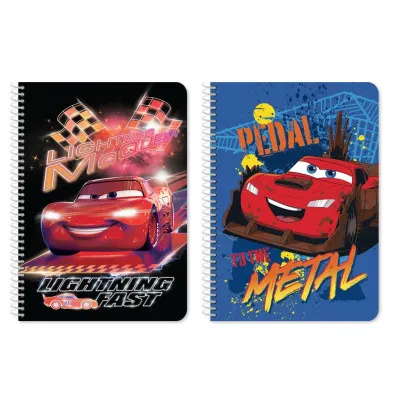 ΤΕΤΡΑΔΙO ΣΠΙΡΑΛ 17Χ25 2ΘΕΜ 60Φ CARS 2ΣΧ