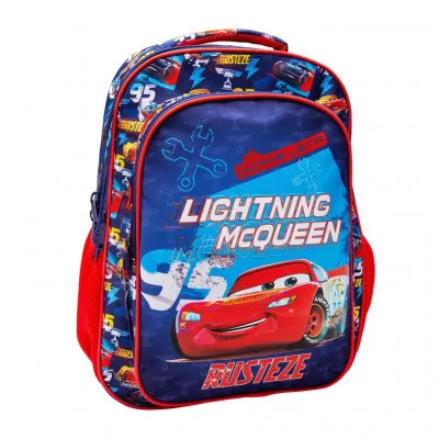ΣΧΟΛΙΚΗ ΤΣΑΝΤΑ ΠΛΑΤΗΣ ΔΗΜΟΤΙΚΟΥ DISNEY CARS RUSTEZE MUST 3 ΘΗΚΕΣ