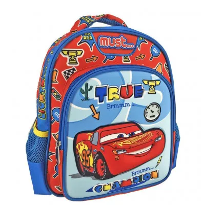 ΣΧΟΛΙΚΗ ΤΣΑΝΤΑ ΠΛΑΤΗΣ ΝΗΠΙΟΥ DISNEY CARS TRUE CHAMPION MUST 2 ΘΗΚΕΣ
