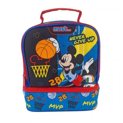 ΤΣΑΝΤΑΚΙ ΦΑΓΗΤΟΥ ΙΣΟΘΕΡΜΙΚΟ DISNEY MICKEY MOUSE NEVER GIVE UP MUST 2 ΘΗΚΕΣ