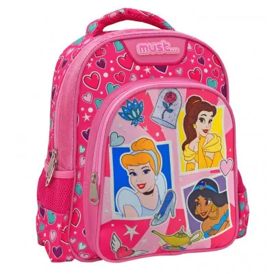 ΣΧΟΛΙΚΗ ΤΣΑΝΤΑ ΠΛΑΤΗΣ ΝΗΠΙΟΥ DISNEY PRINCESS POLAROID MUST 2 ΘΗΚΕΣ
