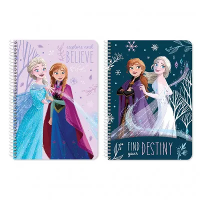 ΤΕΤΡΑΔΙΟ ΣΠΙΡΑΛ DISNEY FROZEN 2 A4, 2 ΘΕΜΑΤΑ, 60 ΦΥΛΛΑ, 2 ΣΧΕΔΙΑ
