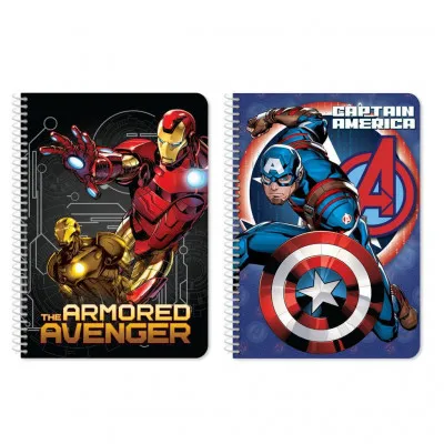 ΤΕΤΡΑΔΙO ΣΠΙΡΑΛ 17Χ25 2ΘΕΜ 60Φ AVENGERS 2ΣΧ