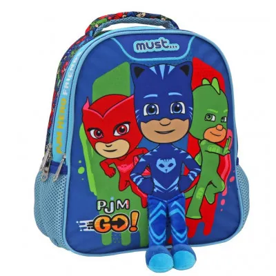 ΣΧΟΛΙΚΗ ΤΣΑΝΤΑ ΠΛΑΤΗΣ ΝΗΠΙΟΥ PJ MASKS GO MUST 2 ΘΗΚΕΣ