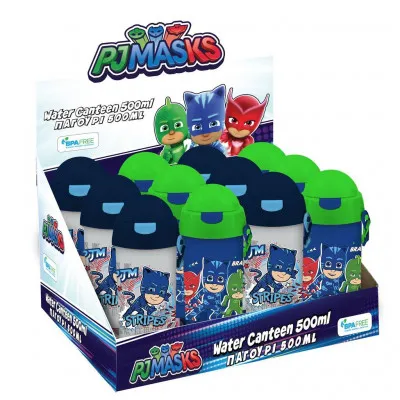 ΠΑΓΟΥΡΙ 500ML ΠΛΑΣΤΙΚΟ ME ΚΑΛΑΜΑΚΙ 9X19 PJ MASKS