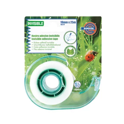 ΣΕΛΟΤΕΙΠ EUROCEL INVISIBLE 19MMX25M + ΒΑΣΗ R74