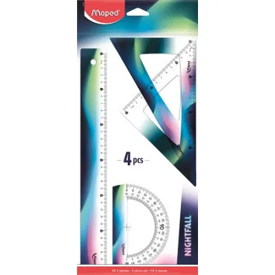 ΓΕΩΜΕΤΡΙΚΑ MAPED SET NIGHTFALL 30CM 4TMX