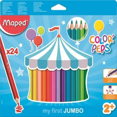 ΞΥΛΟΜΠΟΓΙΕΣ MAPED MAXI COLOR PEPS X 24