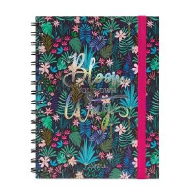 LEG A5NOTS0029 SPIRAL NOTEBOOK - LARGE LINED - FLORAL