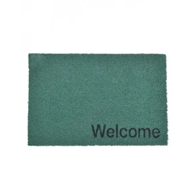 ΠΑΤΑΚΙ ΕΙΣΟΔΟΥ "WELCOME" PVC ΠΡΑΣΙΝΟ 60Χ40
