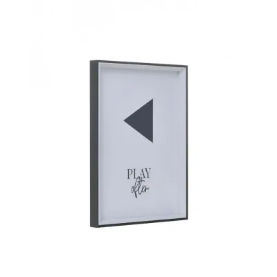 ΠΙΝΑΚΑΣ ΜΕ ΠΛΑΙΣΙΟ "PLAY" ΞΥΛΙΝΟΣ ΛΕΥΚΟΣ/ΜΑΥΡΟΣ