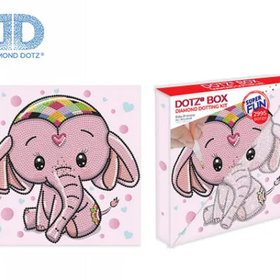 DIAMOND DOTZ ΚΑΤΑΣΚΕΥΗ ΨΗΦΙΔΩΤΟ ΠΡΙΓΚΙΠΙΣΣΟΥΛΑ 22x22cm BOX