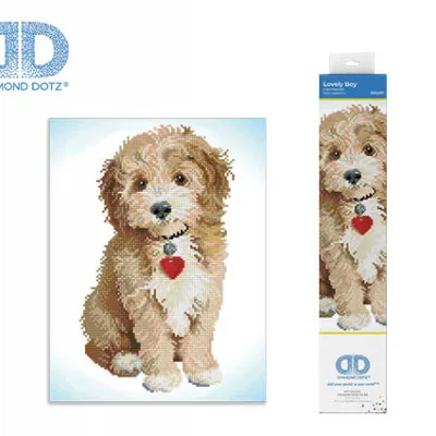 DIAMOND DOTZ ΚΑΤΑΣΚΕΥΗ ΨΗΦΙΔΩΤΟ ΣΚΥΛΑΚΙ BLISTER 32x42cm