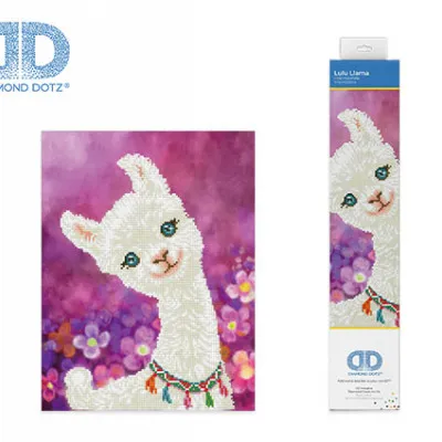 DIAMOND DOTZ ΚΑΤΑΣΚΕΥΗ ΨΗΦΙΔΩΤΟ ΛΑΜΑ BLISTER 32x42cm