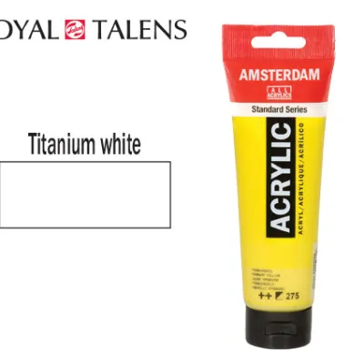 TAL ΧΡΩΜΑ ΑΚΡΥΛ. 120ml AMS TITANIUM WHITE  
