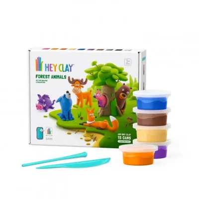 15022 HEY CLAY FOREST ANIMALS