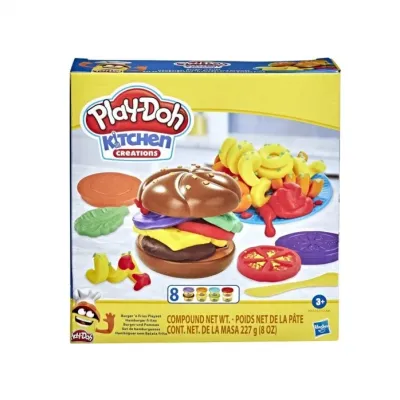 Hasbro Play-Doh Kitchen Creations - Burger 'n Fries Set (E5472)