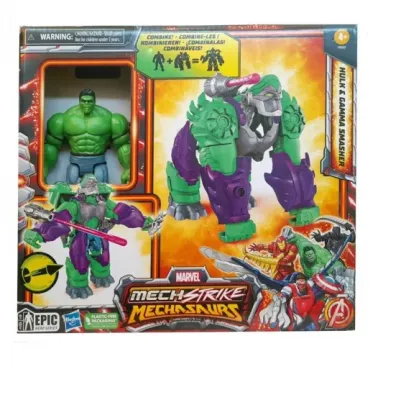 Hasbro Marvel: Mech Strike Mechasaurus - Hulk & Gamma Smasher Action Figures (F6600)