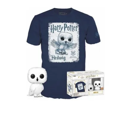 Funko Pop! & Tee (Adult): Harry Potter - Hedwig Vinyl Figure & T-Shirt (M)