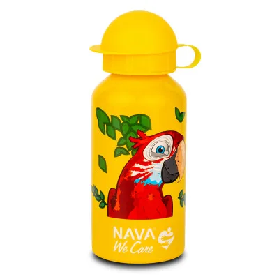 Μπουκάλι αλουμινίου "We Care" κίτρινο 400ml
