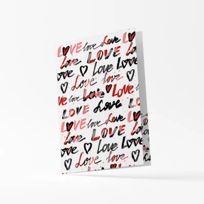 ΚΑΡΤΑ LOVE 12X17 /GLITTER