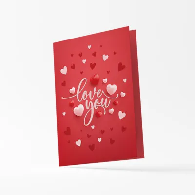ΚΑΡΤΑ LOVE 12X17 /FOIL