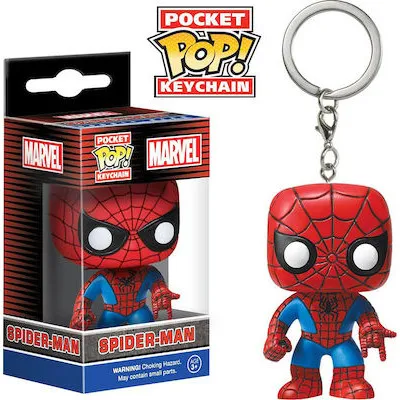 Funko Pocket Pop!: Marvel - Spider Man Bobble Head Vinyl Figure Keychain