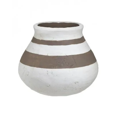 ΚΑΣΠΩ TERRACOTTA ΛΕΥΚΟ/ΚΑΦΕ Φ29Χ25