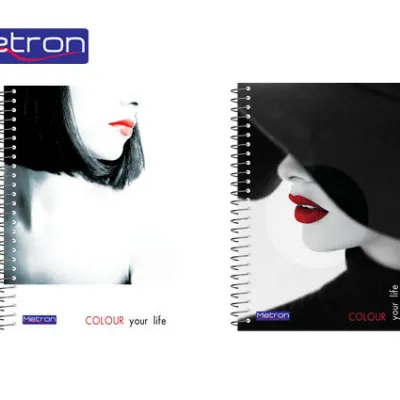 METRON ΤΕΤΡΑΔΙΟ Α4 70Φ. 2Θ. ΣΠ.   UV COLOUR Y LIFE