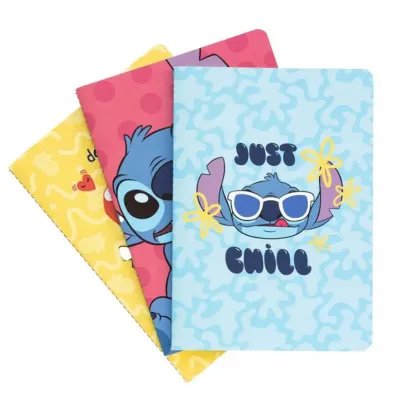 DISNEY STITCH TROPICAL ΠΑΚΕΤΟ 3 ΤΕΤΡΑΔΙΩΝ  A5 15X21
