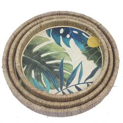 VT176 Σ/2 ΔΙΣΚΟΙ SEAGRASS ΣΧ. "ΦΥΛΛΑ" Δ30/37