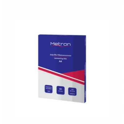 METRON ΔΙΦΥΛΛΟ ΠΛΑΣΤ/ΣΗΣ 216Χ303 Α4 80MIC 907.591835 100Τ