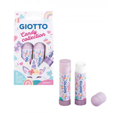 HT BOX 2XGLUE STICK GIOTTO 20G CANDY