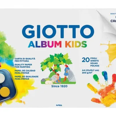 GIOTTO ALBUM PAINT KIDS A4 20 SHEETS