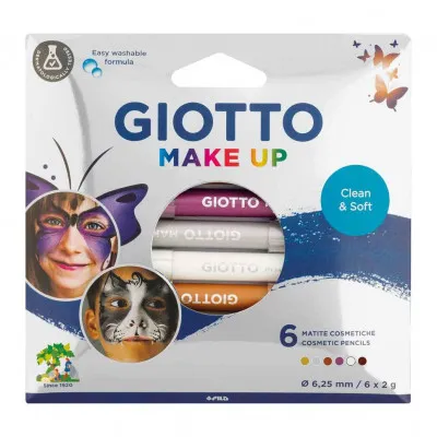 Giotto Make Up - Μεταλλικά Μολύβια 6τμχ