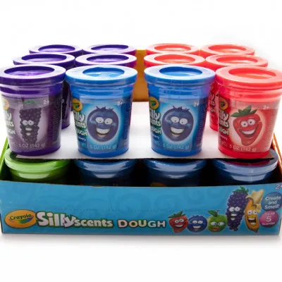 CRAYOLA SILLY SCENTS DOUGH 24 PCS IN DISPLAY, 5oz